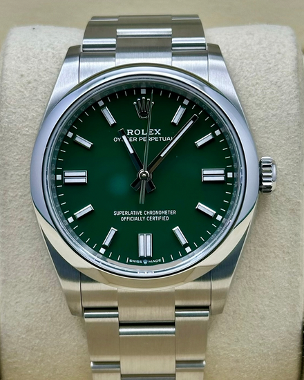 2026 Rolex Oyster Perpetual 36MM Green Dial Oyster Bracelet (126000)