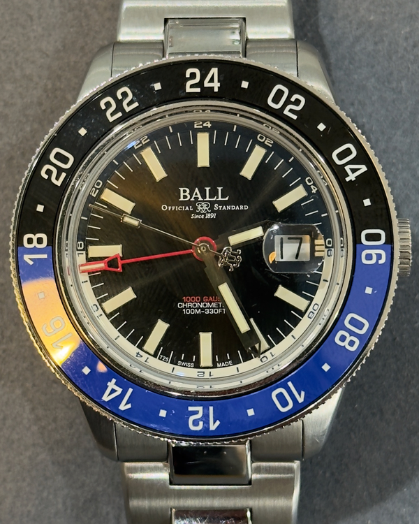 Ball Engineer III "Jet-Set" 40MM Black Dial Steel Bracelet (DG3006C-S3CJ-BK)