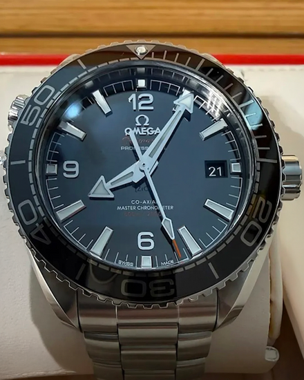 2022 Omega Seamaster Planet Ocean 600M 43.5MM Black Dial Steel Bracelet (215.30.44.21.01.001)