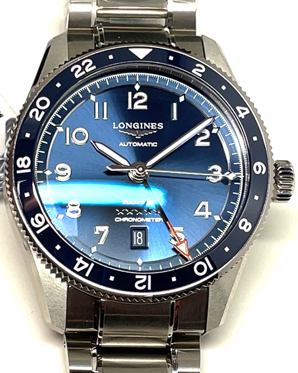2026 Longines Spirit Zulu Time 42MM Blue Dial Steel Bracelet (L3.812.4.93.6)