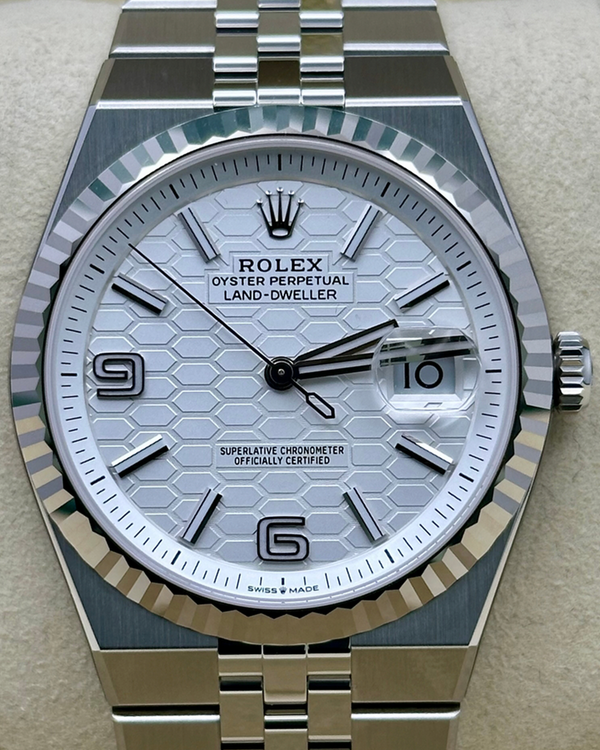 2026 Rolex Land-Dweller 40MM White Dial Flat Jubilee Bracelet (127334)