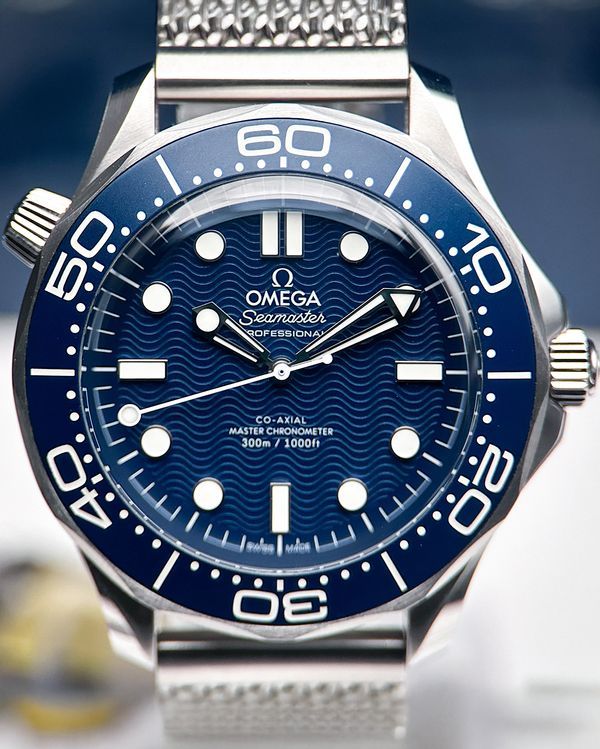 2024 Omega Seamaster Diver 300M "James Bond 60th Anniversary" 42MM Blue Dial Steel Bracelet (210.30.42.20.03.002)