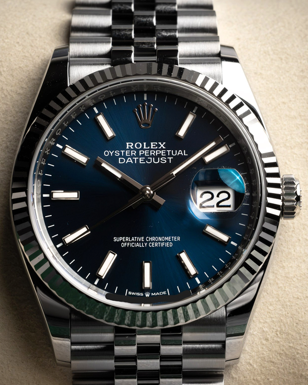 2026 Rolex Datejust 36MM Blue Dial Jubilee Bracelet (126234)