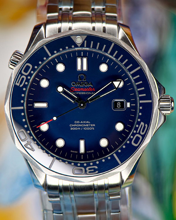 No Reserve - 2018 Omega Seamaster Diver 300M 41MM Blue Dial Steel Bracelet (212.30.41.20.03.001)