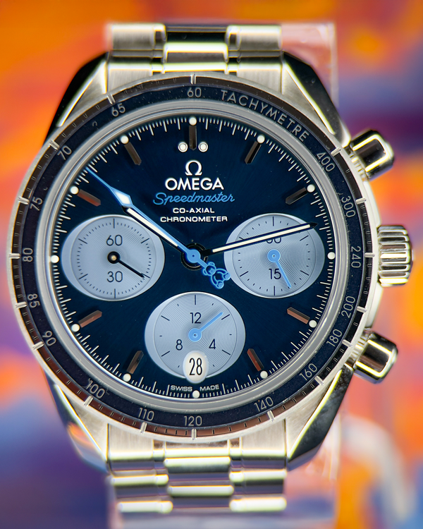 2023 Omega Speedmaster Chrono "Orbis Edition" 38MM Blue Dial Steel Bracelet (324.30.38.50.03.002)