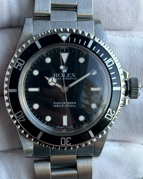1987 Rolex Submariner No-Date 40MM Black Dial Steel Bracelet (5513)