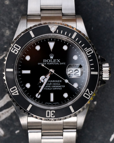 2009 Rolex Submariner Date 40MM Black Dial Oyster Bracelet (16610)