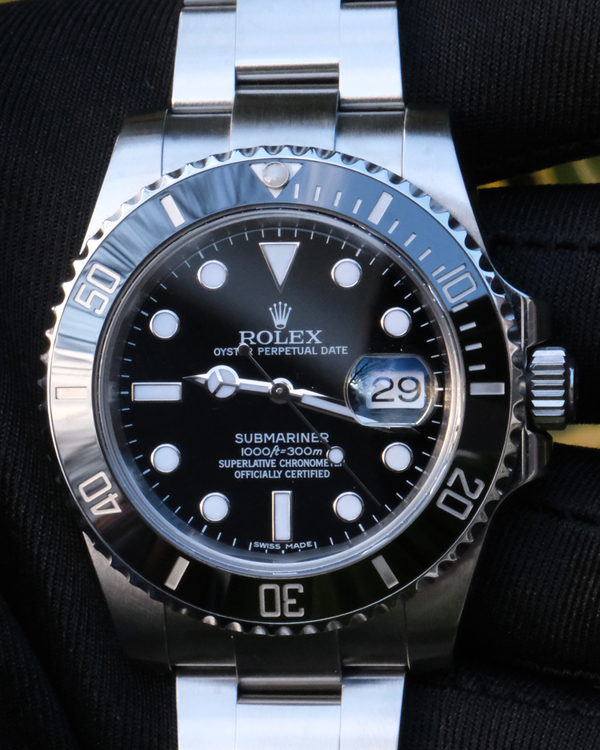 2014 Rolex Submariner Date 40MM Black Dial Oyster Bracelet (116610LN)
