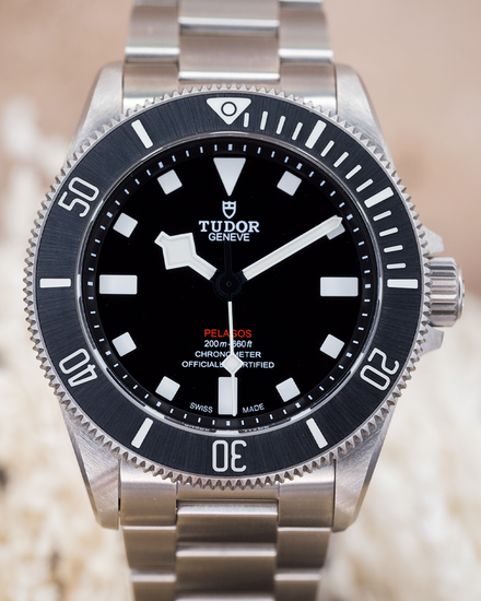 2025 Tudor Pelagos 39MM Black Dial Titanium Bracelet (M25407N-0001)