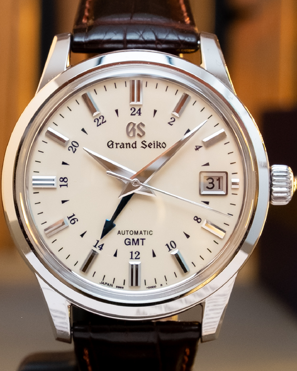 No Reserve - 2020 Grand Seiko Elegance 39.5MM Ivory Dial Leather Strap (SBGM221)