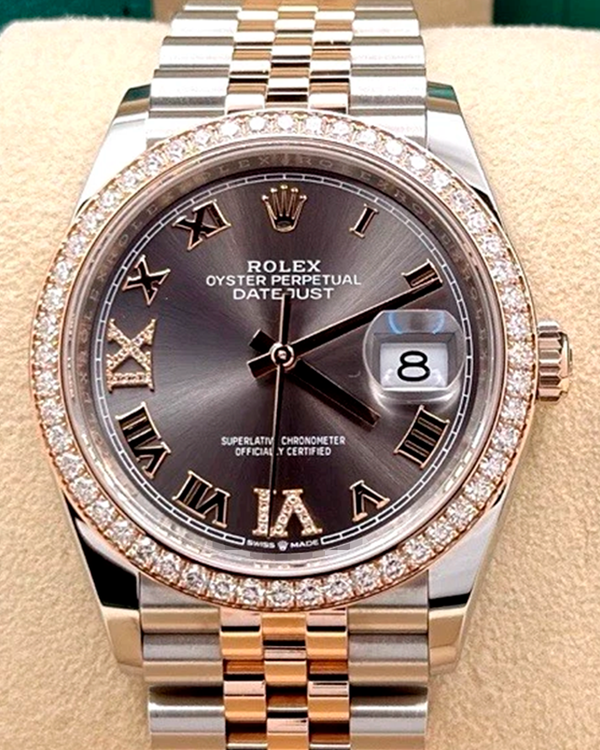 2023 Rolex Datejust 36MM Slate Dial Two-Tone Jubilee Bracelet (126281RBR)