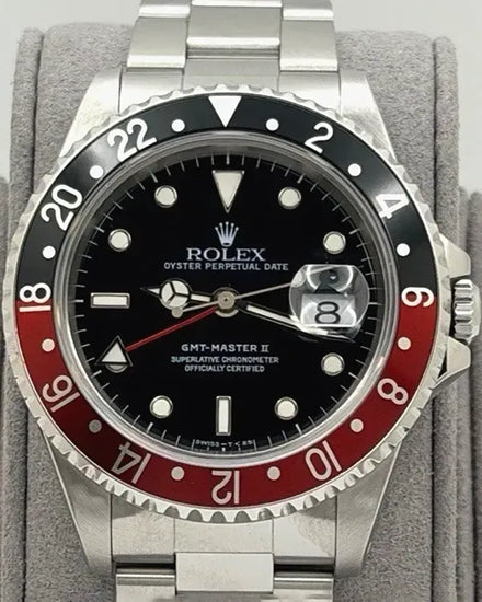 1997 (U Serial) Rolex GMT-Master II "Coke" 40MM Black Dial Oyster Bracelet (16710)