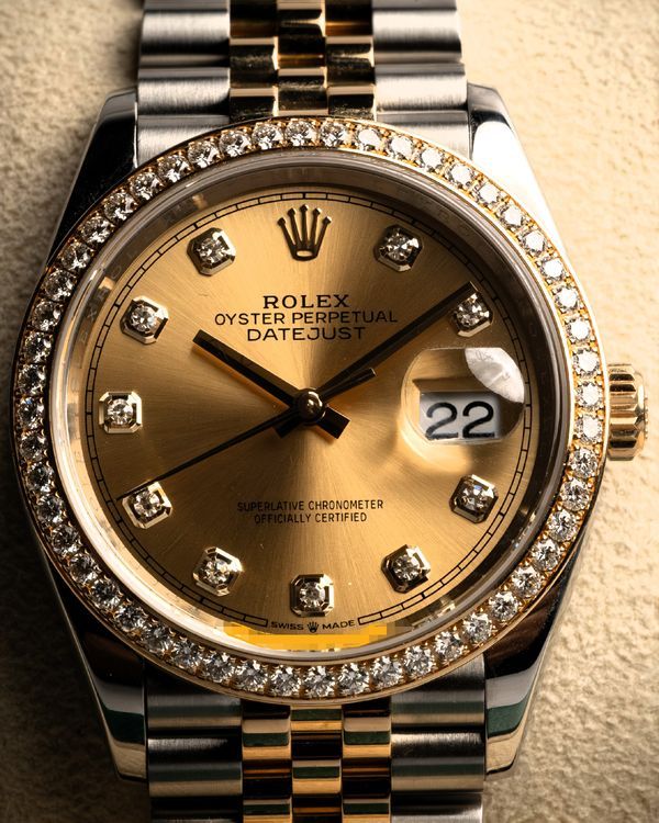 2022 Rolex Datejust 36MM Champagne Dial Two-Tone Jubilee Bracelet (126283RBR)