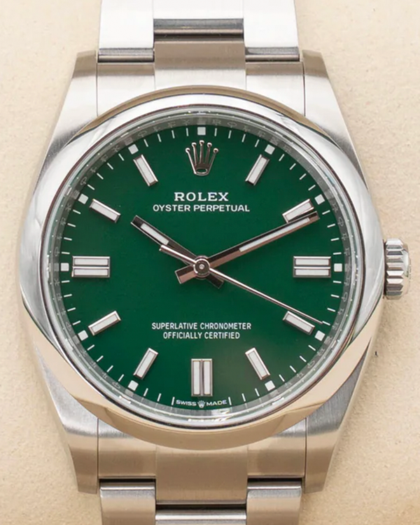 2026 Rolex Oyster Perpetual 36MM Green Dial Oyster Bracelet (126000)