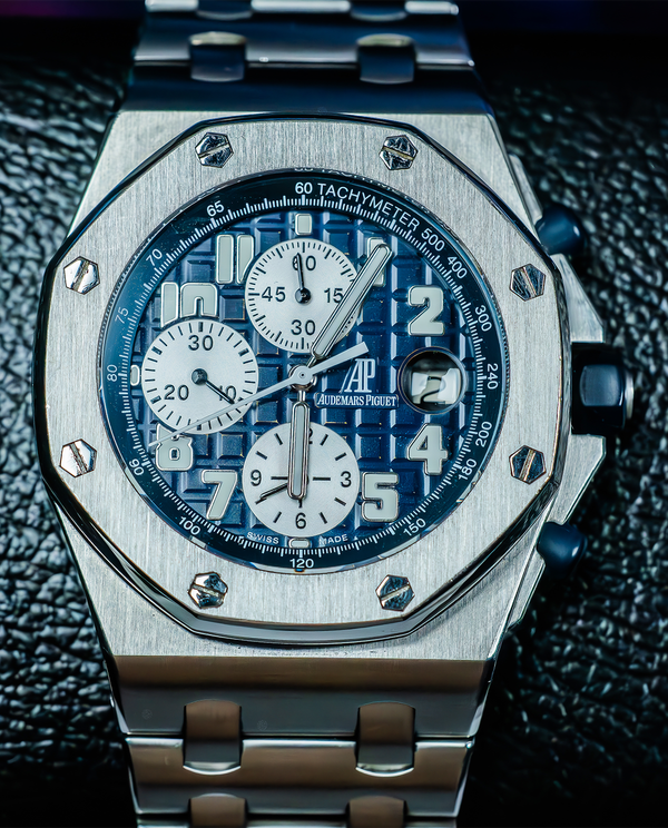 2005 Audemars Piguet Royal Oak Offshore Chronograph "The Beast" 42MM Blue Dial Steel Bracelet (25721ST.OO.1000ST.09.A)
