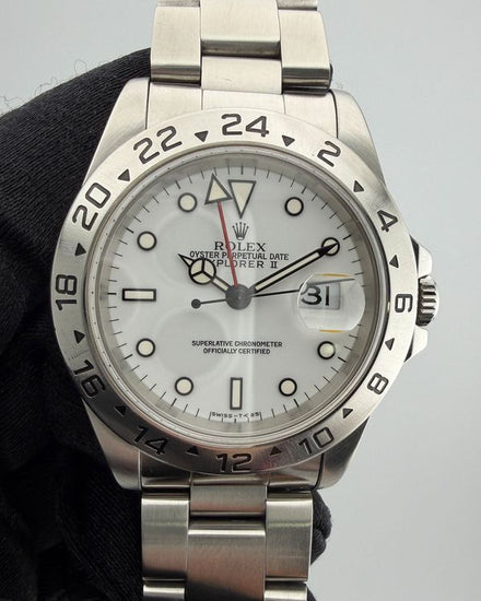 Rolex Explorer II "Polar" 40MM White Dial Oyster Bracelet (16570)