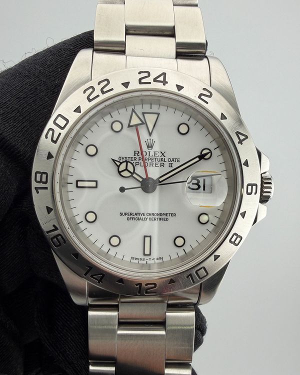 Rolex Explorer II "Polar" 40MM White Dial Oyster Bracelet (16570)