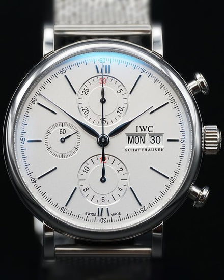 2019 IWC Schaffhausen Portofino 42MM Silver Dial Steel Bracelet (IW391028)