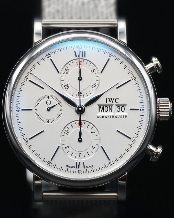 2019 IWC Schaffhausen Portofino 42MM Silver Dial Steel Bracelet (IW391028)