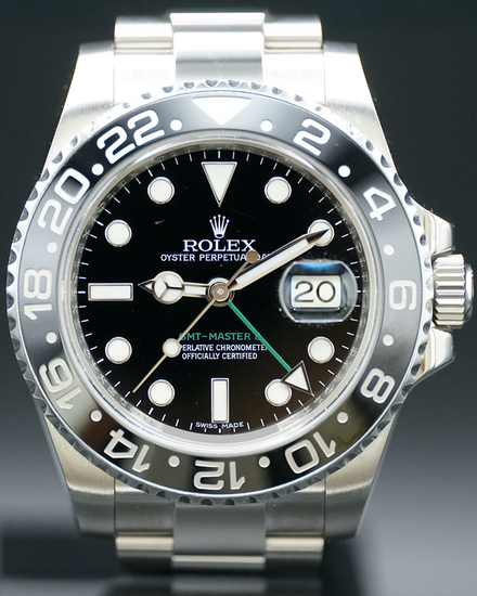 2012 Rolex GMT-Master II 40MM Black Dial Oyster Bracelet (116710LN)