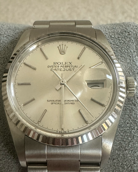 1985 Rolex Datejust 36MM Silver Dial Oyster Bracelet (16014)