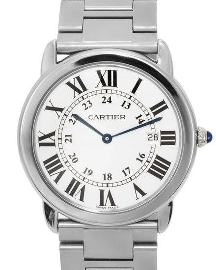 Cartier Ronde De Cartier Solo 36MM Quartz Silver Dial Steel Bracelet (3603)