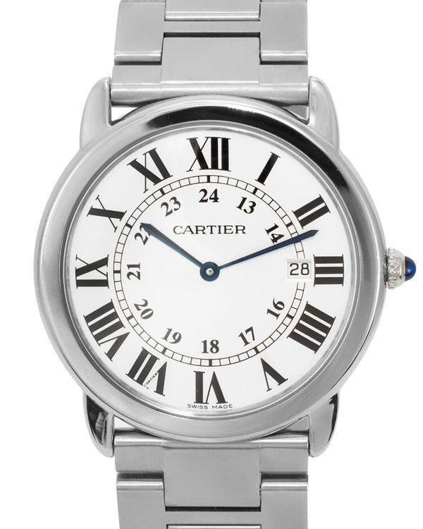 Cartier Ronde De Cartier Solo 36MM Quartz Silver Dial Steel Bracelet (3603)