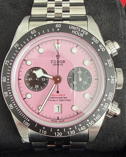 2026 Tudor Black Bay Chrono "Flamingo" 41MM Pink Dial Steel Bracelet (79360N)