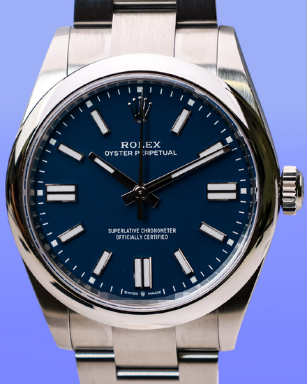 No Reserve - 2026 Rolex Oyster Perpetual 41MM Blue Dial Oyster Bracelet (134300)