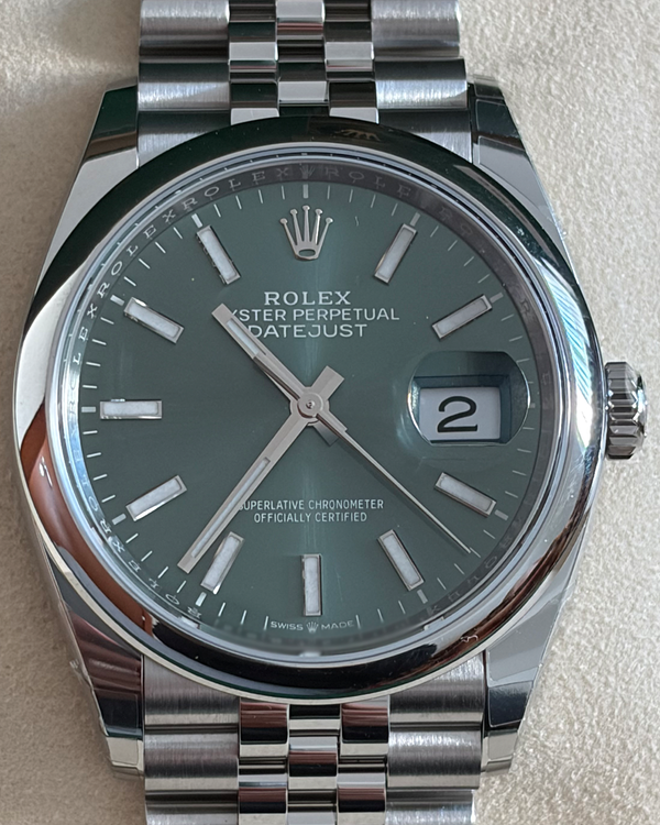 2026 Rolex Datejust 36MM Green Dial Jubilee Bracelet (126200)