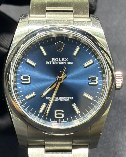Rolex Oyster Perpetual 36MM Blue Dial Oyster Bracelet (116000)