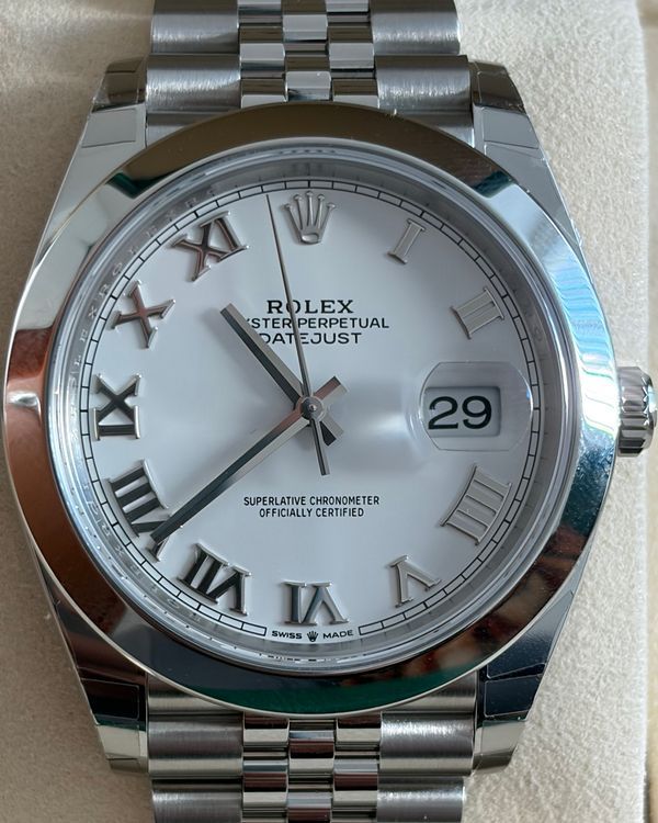 2026 Rolex Datejust 41MM White Dial Jubilee Bracelet (126300)