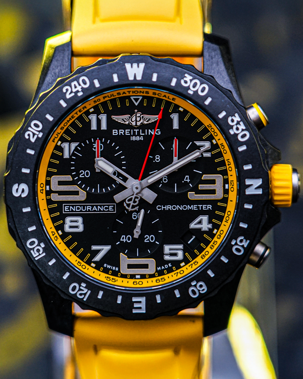 No Reserve - 2023 Breitling Endurance Pro 44MM Quartz Black Dial Rubber Strap (X82310A41B1S1)