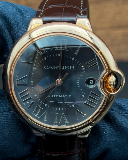 No Reserve - 2022 Cartier Ballon Bleu 40MM Grey Dial Leather Strap (WGBB0050)