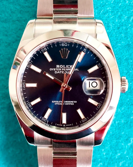 2023 Rolex Datejust 41MM Blue Dial Oyster Bracelet (126300)