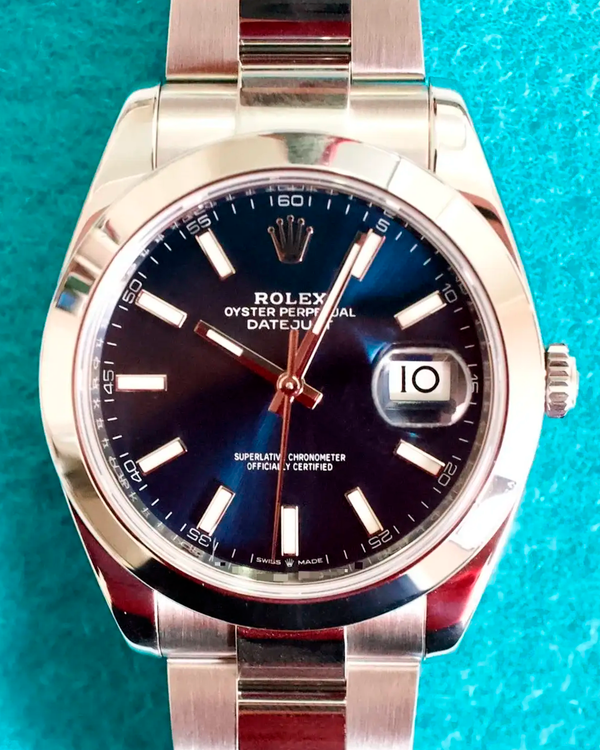 2023 Rolex Datejust 41MM Blue Dial Oyster Bracelet (126300)