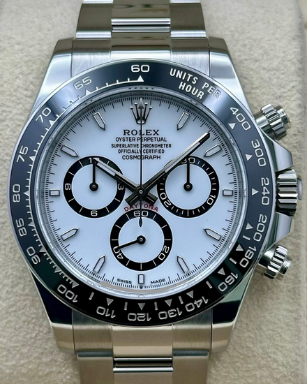 2025 Rolex Cosmograph Daytona "Panda" 40MM White Dial Oyster Bracelet (126500LN)