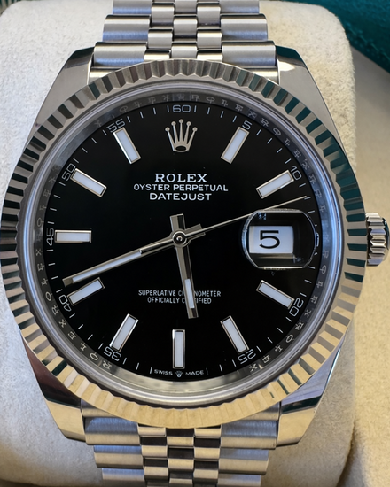 2025 Rolex Datejust 41MM Black Dial Jubilee Bracelet (126334)
