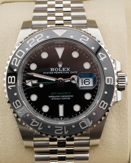 2025 Rolex GMT-Master II "Bruce Wayne" 40MM Black Dial Jubilee Bracelet (126710GRNR)