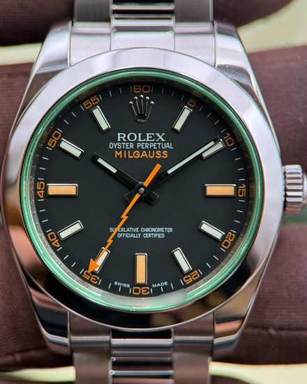 2009 Rolex Milgauss 40MM Black Dial Oyster Bracelet (116400GV)