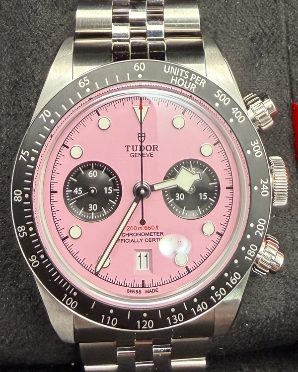 2025 Tudor Black Bay Chrono "Flamingo" 41MM Pink Dial Steel Bracelet (79360N)