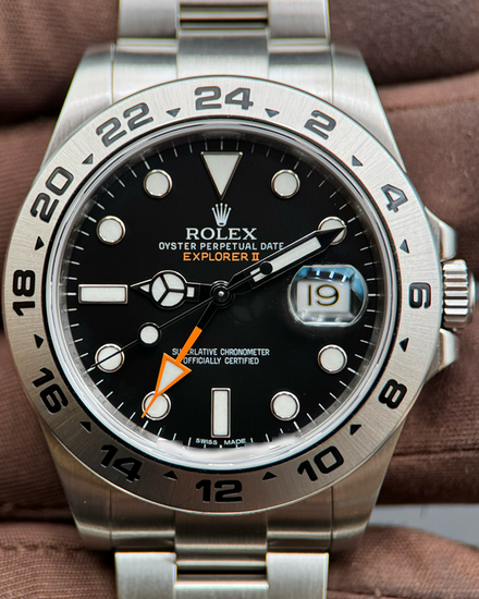 2015 Rolex Explorer II 42MM Black Dial Oyster Bracelet (216570)