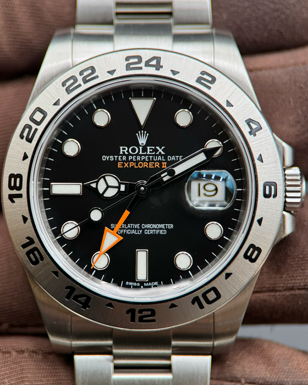 2015 Rolex Explorer II 42MM Black Dial Oyster Bracelet (216570)