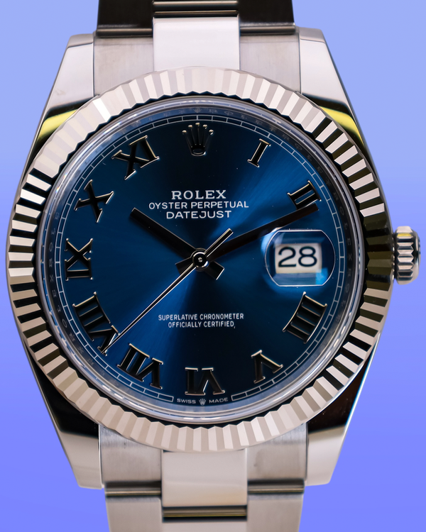 2026 Rolex Datejust 41MM Blue Dial Oyster Bracelet (126334)
