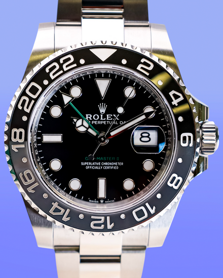 No Reserve - 2026 Rolex GMT-Master II "Bruce Wayne" 40MM Black Dial Oyster Bracelet (126710GRNR)