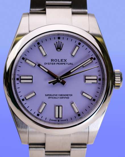 2026 Rolex Oyster Perpetual 41MM Lavender Dial Oyster Bracelet (134300)