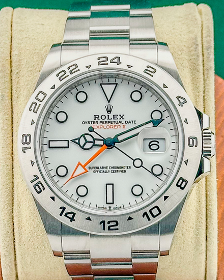 No Reserve - 2025 Rolex Explorer II "Polar" 42MM White Dial Oyster Bracelet (226570)