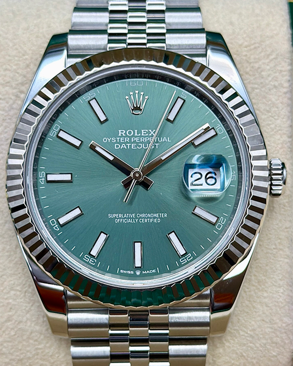 2024 Rolex Datejust 41MM Green Dial Jubilee Bracelet (126334)