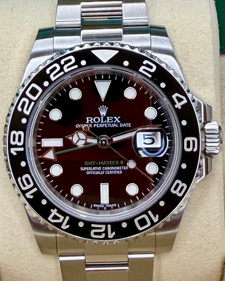 2018 Rolex GMT-Master II 40MM Black Dial Oyster Bracelet (116710LN)