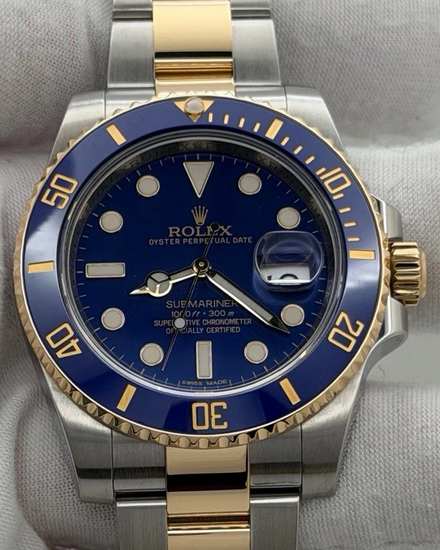 2014 Rolex Submariner Date "Bluesy" 40MM Blue Dial Two-Tone Oyster Bracelet (116613LB)